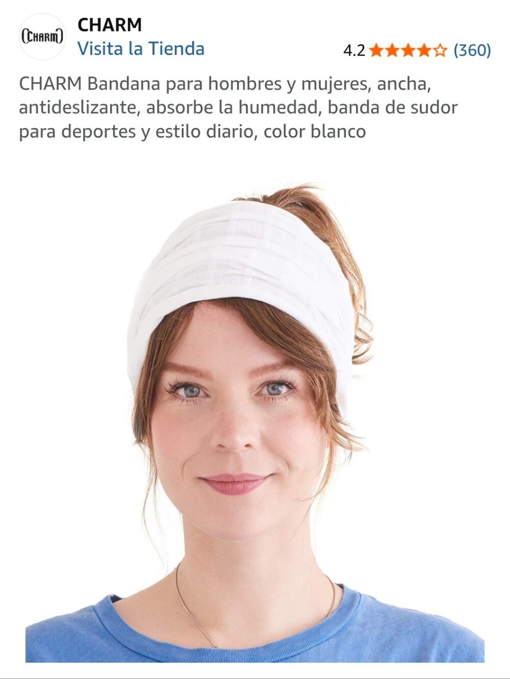 White Wide Cotton Headband